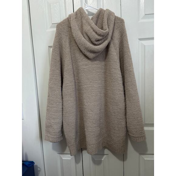 Sunday Citizen Snug Soft Cozy Taupe Teddie Blanket Hoodie One Size - Picture 5 of 7